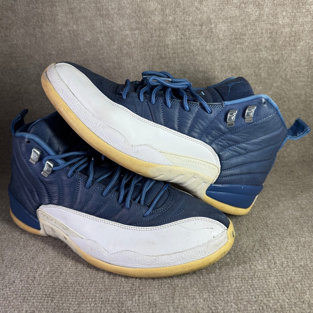Jordan‎ 12 Retro Obsidian 2020 Mens 13 Blue Indigo Stone 130690-404 Sneakers
